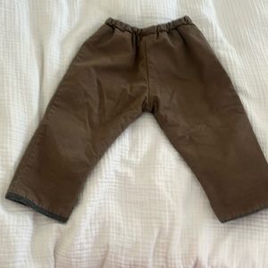 Makie brown snow pants lined with fleece